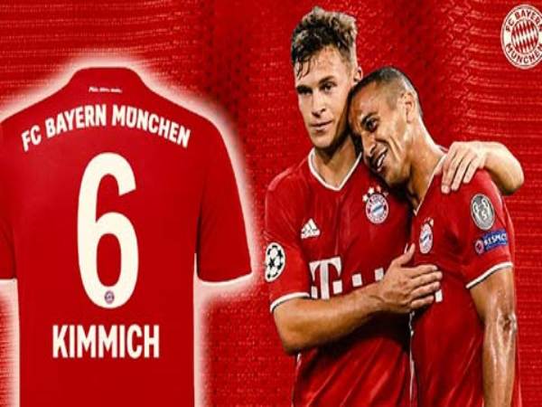Kimmich vào chiếc áo số 6 ở Bayern Munich