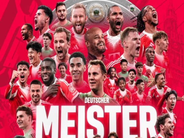 Tin Bayern Munich: Chính thức lên ngôi vô địch Bundesliga